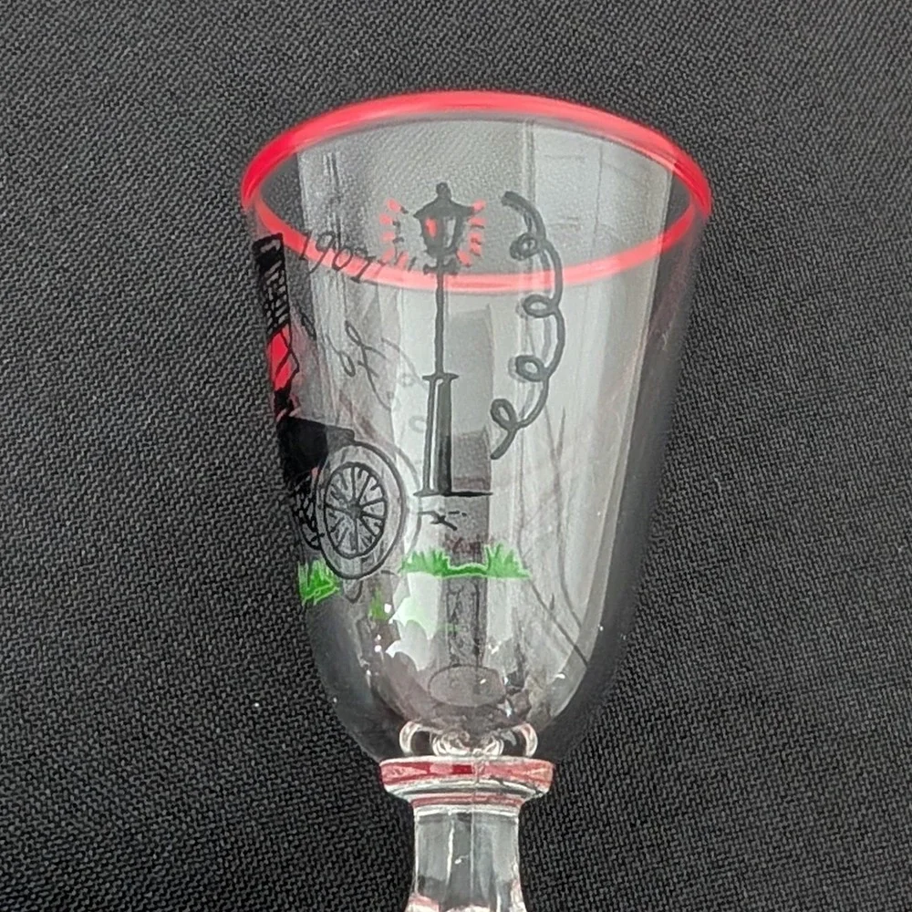 Vintage Libbey 1901 Ford Model T‎ Horseless Carriage Shot Glasses Set Of 5